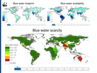 Blue water footprint	Blue water availability