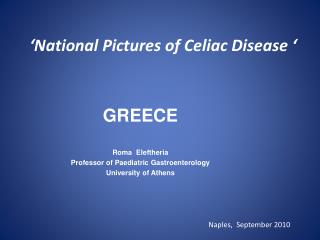 ‘National Pictures of Celiac Disease ‘