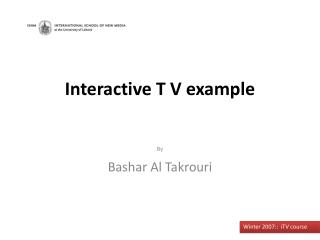 Interactive T V example