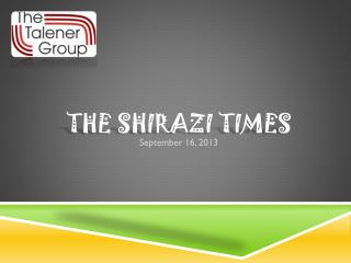The Shirazi Times