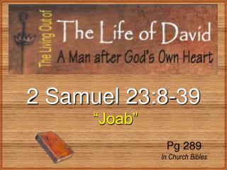 2 Samuel 23:8-39
