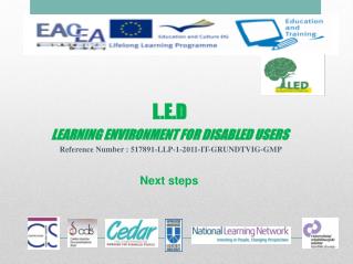 L.E.D LEARNING ENVIRONMENT FOR DISABLED USERS