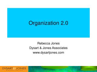 Organization 2.0