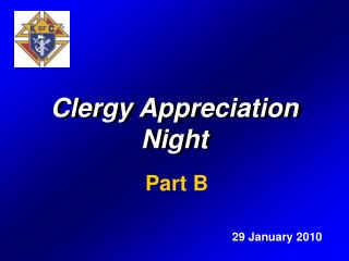 Clergy Appreciation Night