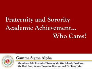 Gamma Sigma Alpha