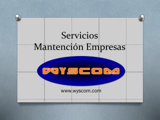 Servicios Mantención Empresas