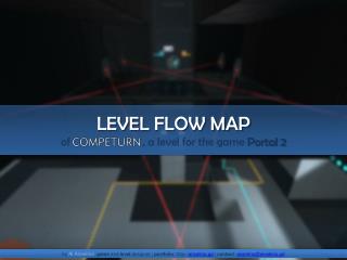 LEVEL FLOW MAP of , a level for the game Portal 2