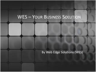 WES – Your Business Solution