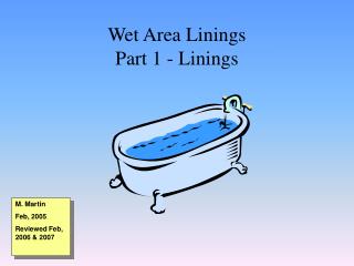 Wet Area Linings Part 1 - Linings