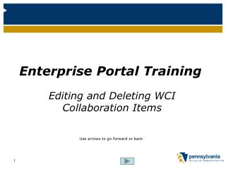 Enterprise Portal Training