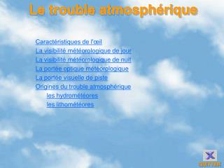 Le trouble atmosphérique