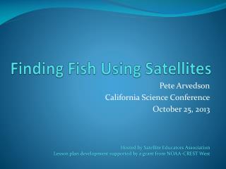 Finding Fish Using Satellites