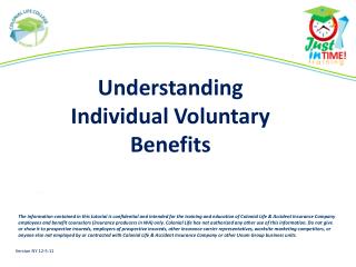 Understanding Individual Voluntary Benefits