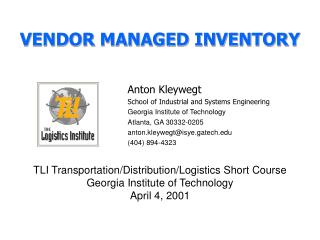 VENDOR MANAGED INVENTORY