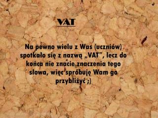 VAT