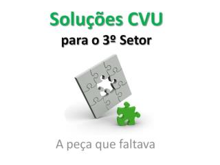 Soluções CVU para o 3º setor Ferramentas de Pesquisa e Pesquisa de Mercado