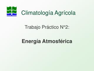 Climatología Agrícola