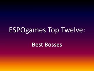 ESPOgames Top Twelve: