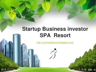 Startup Business Financing for SPA Resort in Italy