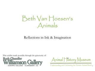 Beth Van Hoesen’s Animals