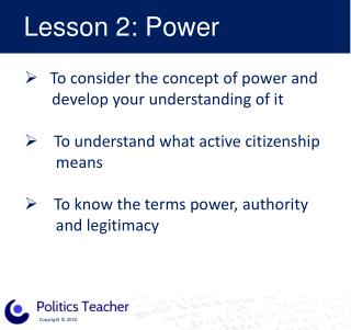 Lesson 2: Power