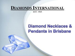 Diamond Necklaces & Pendants in Brisbane