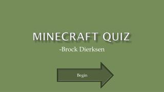 Minecraft Quiz