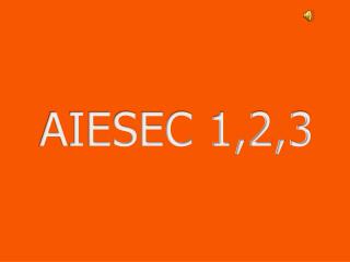 AIESEC 1,2,3