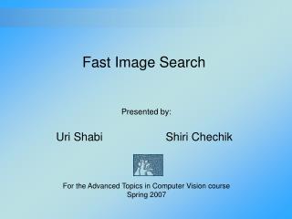 Fast Image Search