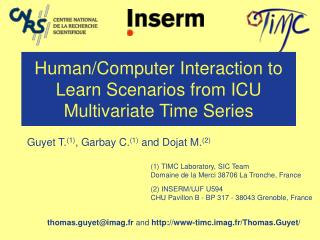Human/Computer Interaction to Learn Scenarios from ICU Multivariate Time Series