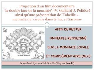 afin de rester un peuple renseigné sur la monnaie locale Et complémentaire (MLC)