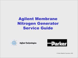 Agilent Membrane Nitrogen Generator Service Guide