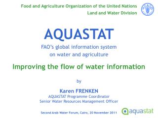 Food and Agriculture Organization of the United Nations Land and Water Division