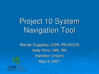 Project 10 System Navigation Tool
