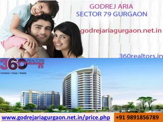 SEC79 Godrej Aria {91} 9891856789 Booking Open 360Realtors