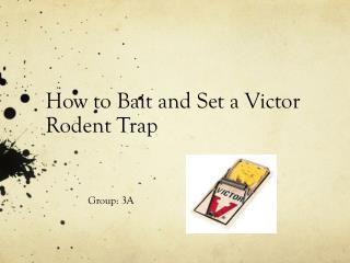How to Bait and Set a Victor Rodent Trap