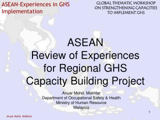 ASEAN Review of Experiences for Regional GHS Capacity Building Project