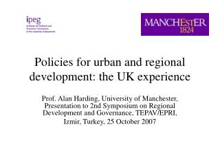 Policies for urban and regional development: the UK experience