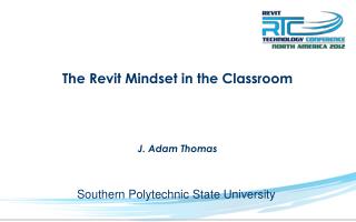 The Revit Mindset in the Classroom