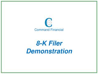 8-K Filer Demonstration