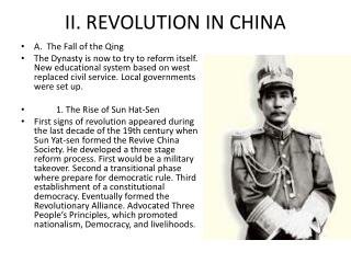 II. REVOLUTION IN CHINA
