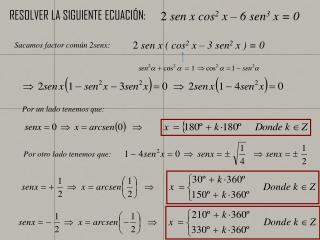 RESOLVER LA SIGUIENTE ECUACIÓN: