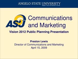 Communications and Marketing