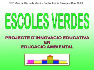 CEIP Mare de Déu de la Mercè – Sant Antoni de Calonge – Curs 07-08