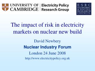 The impact of risk in electricity markets on nuclear new build