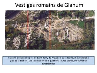 Vestiges romains de Glanum