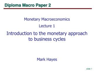 Diploma Macro Paper 2