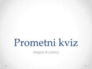 Prometni kviz