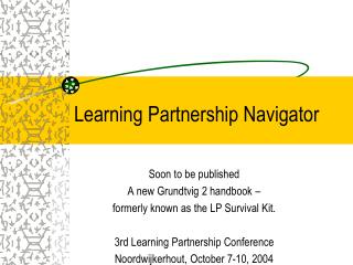 Learning Partnership Navigator