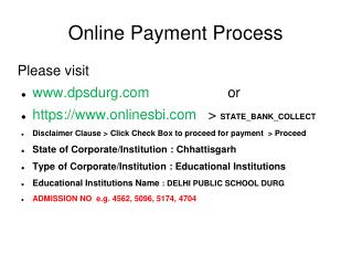 Online Payment Process